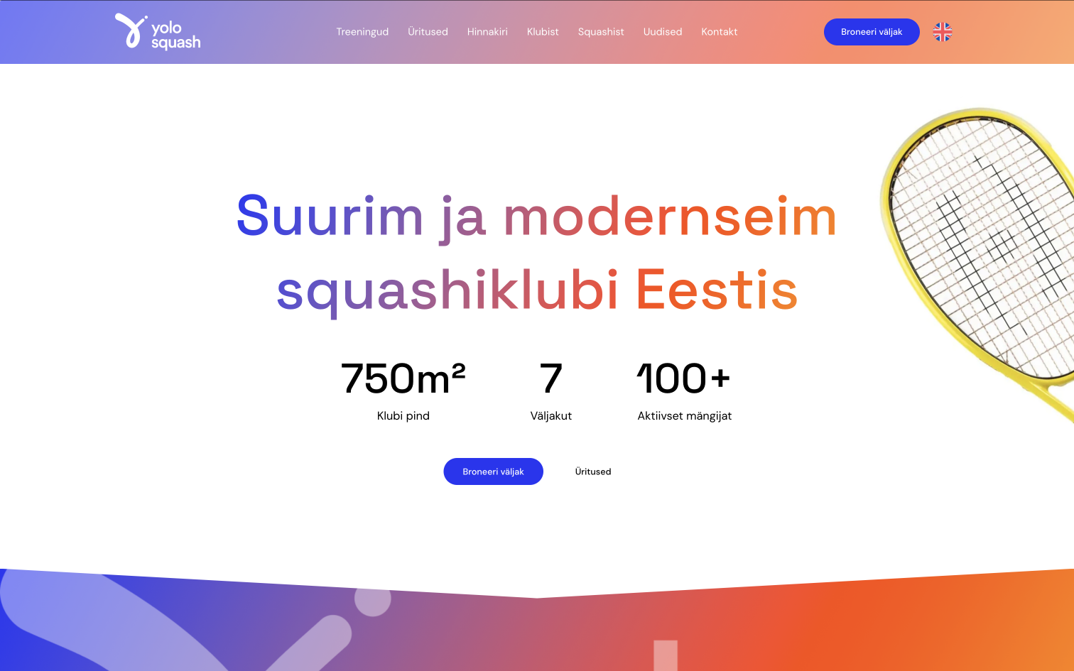 Yolo Squash website